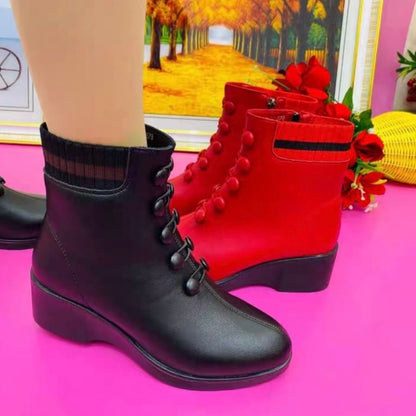 Botines Negros con Botones para Mujer