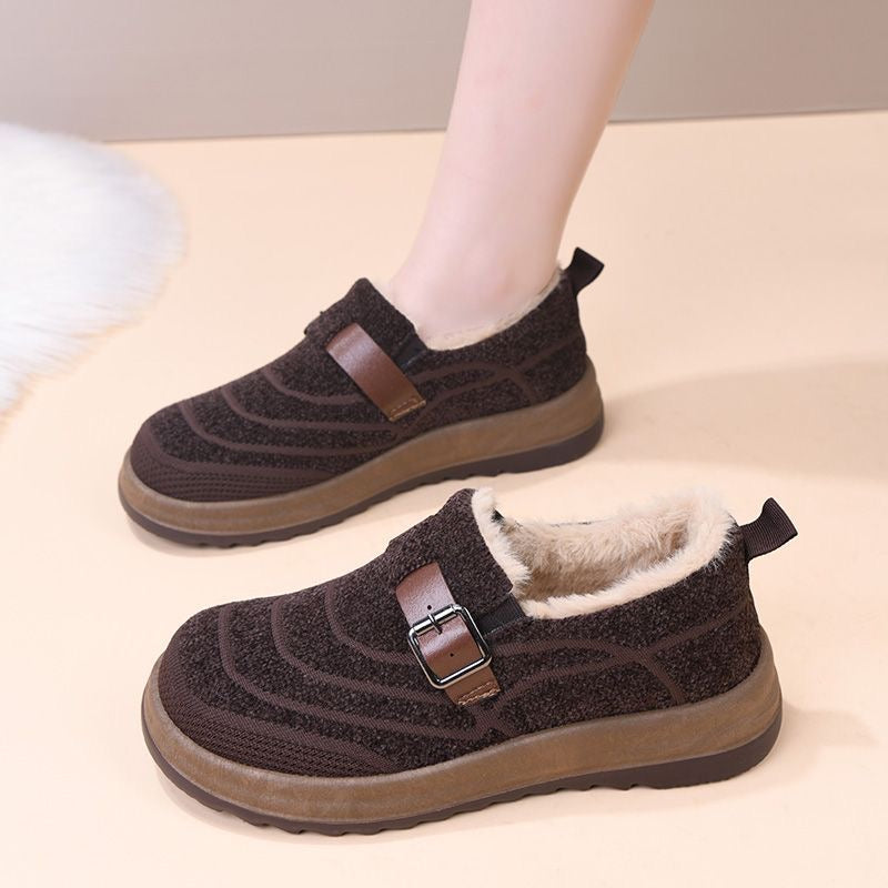 Zapatos de algodón cálido con forro polar