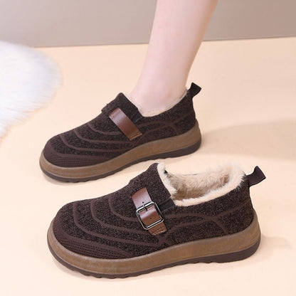 Zapatos de algodón cálido con forro polar
