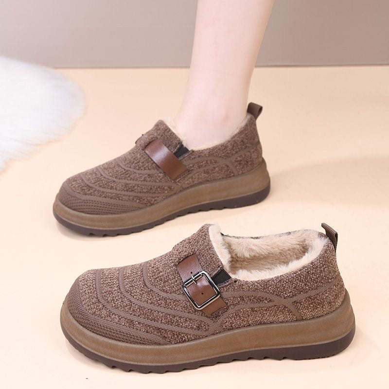 Zapatos de algodón cálido con forro polar