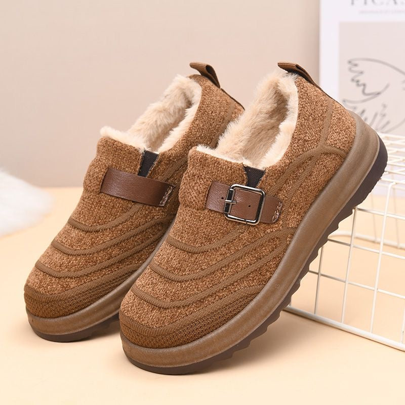 Zapatos de algodón cálido con forro polar