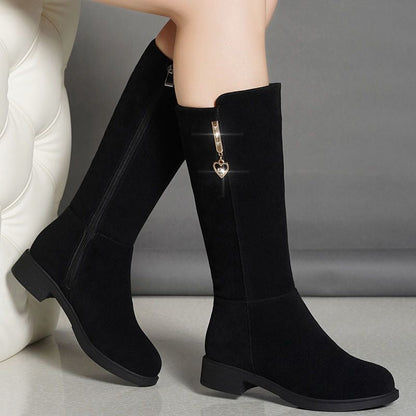 Botas de invierno de media pantorrilla con forro polar
