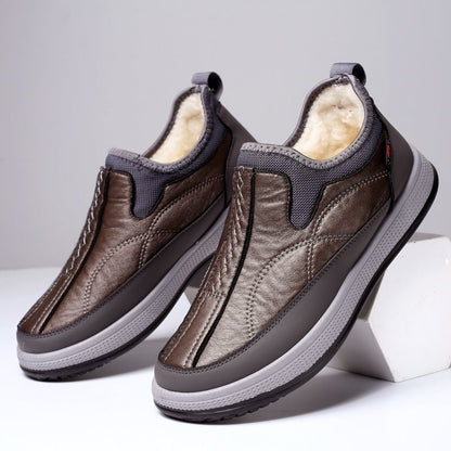 Zapatos de cuero masculinos con terciopelo (etiqueta roja)