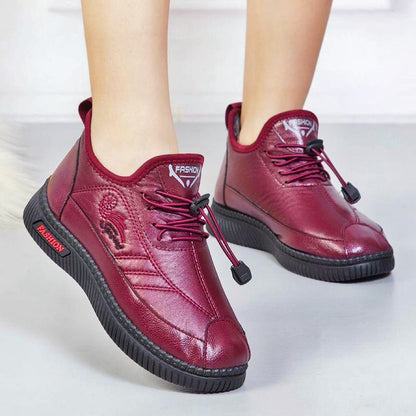 Zapatos de cuero de algodón de invierno