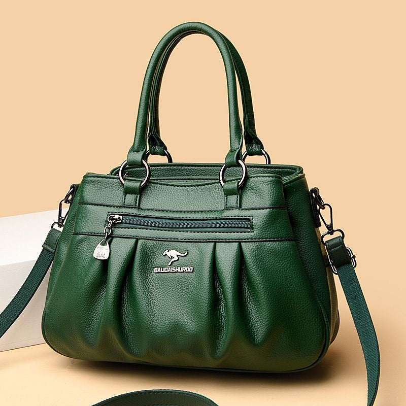 Bolso de mano de cuero