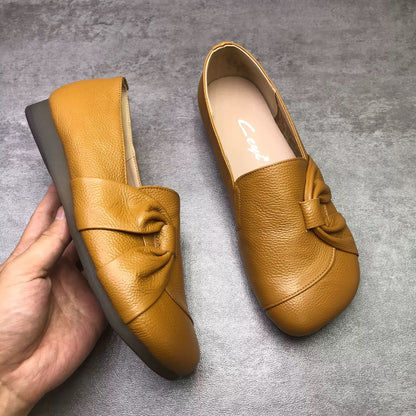 Zapatos de punta redonda antideslizantes con suela de goma