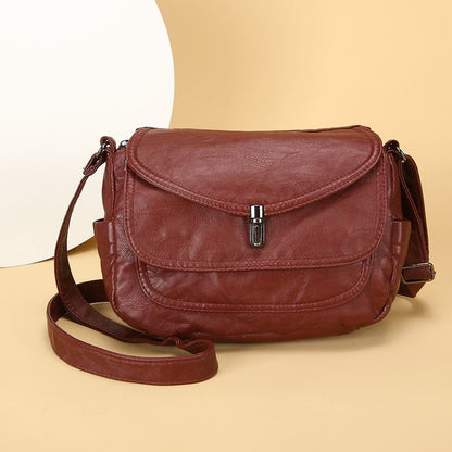 Bolso de hombro 100% de piel suave