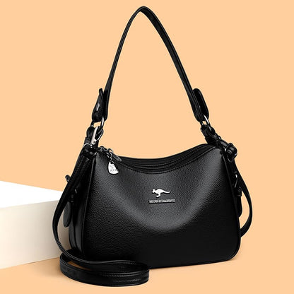 Bolso bandolera clásico de piel suave