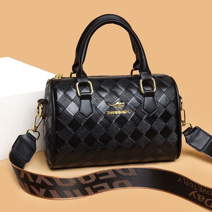 Bolso de cuero acolchado