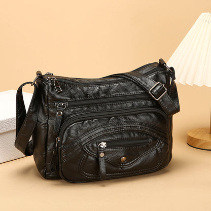 Bolso bandolera de piel 100% auténtica