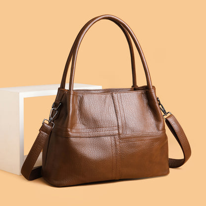 Bolso de hombro 100% de piel suave y versátil