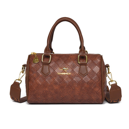 Bolso de cuero acolchado