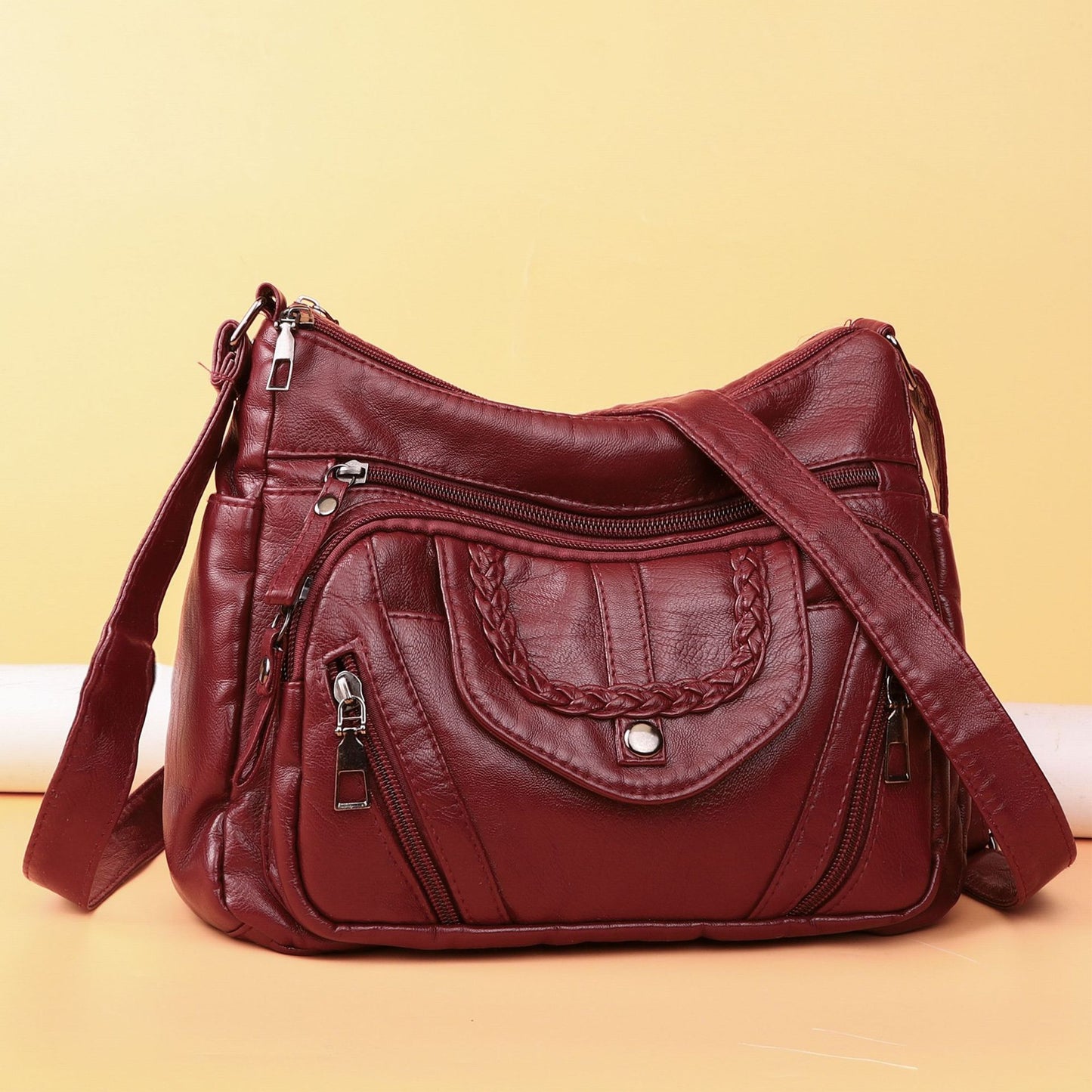 Bolso de piel suave 100% a la moda