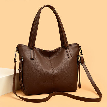 Bolso de Mano y Hombro de Piel Suave para Mujer