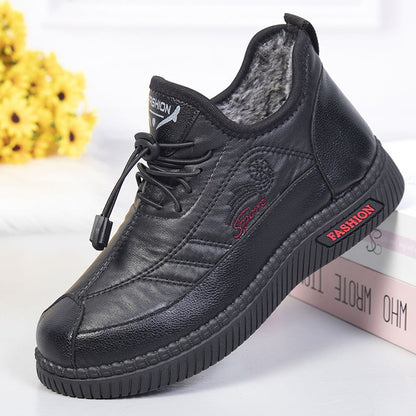Zapatos de cuero de algodón de invierno