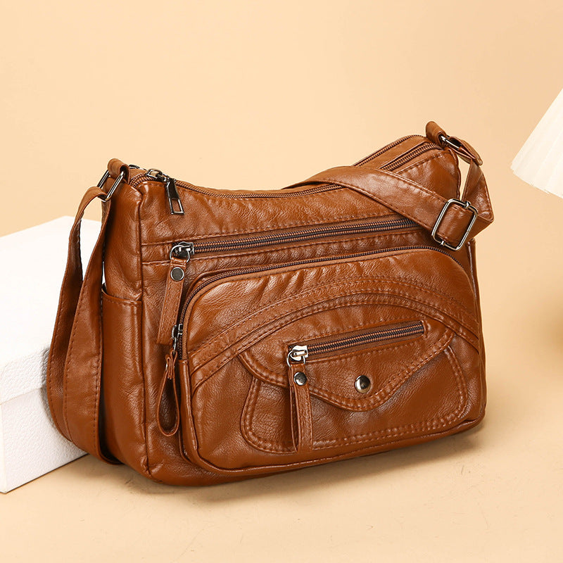 Bolso bandolera de piel 100% auténtica