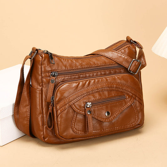 Bolso bandolera de piel 100% auténtica