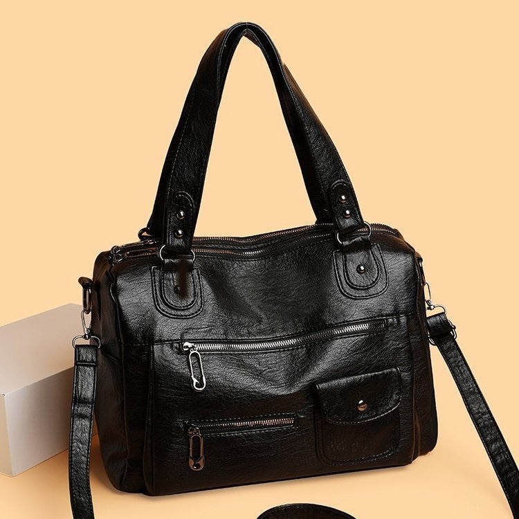Bolso Vintage para Mujer con Múltiples Bolsillos