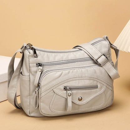 Bolso bandolera de piel 100% auténtica
