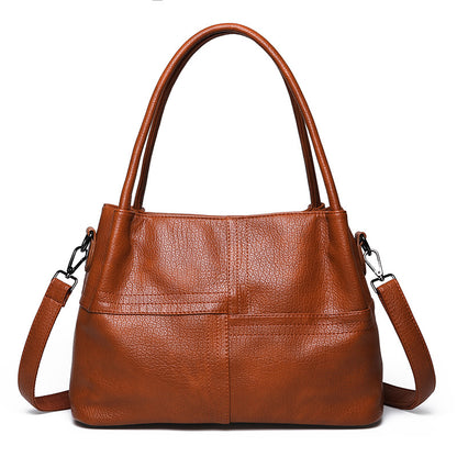Bolso de hombro 100% de piel suave y versátil