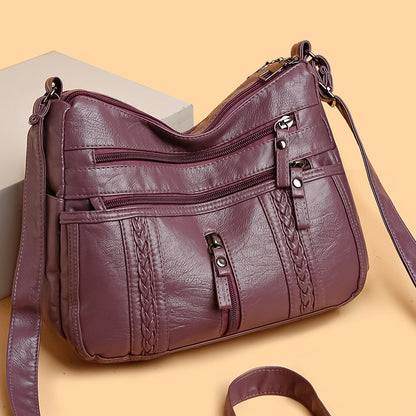ModaEstila™ | Bolso bandolera de piel vintage