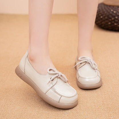 [100% Cuero]zapatos planos