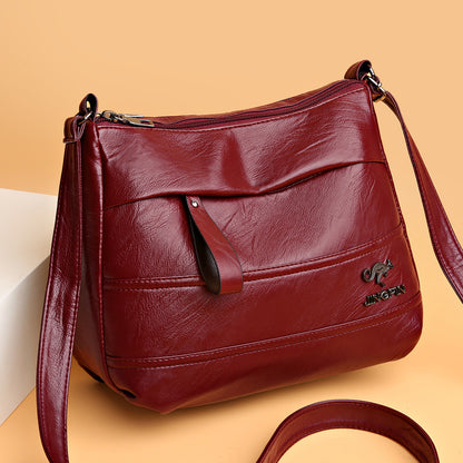 Bolso bandolera vintage de piel suave