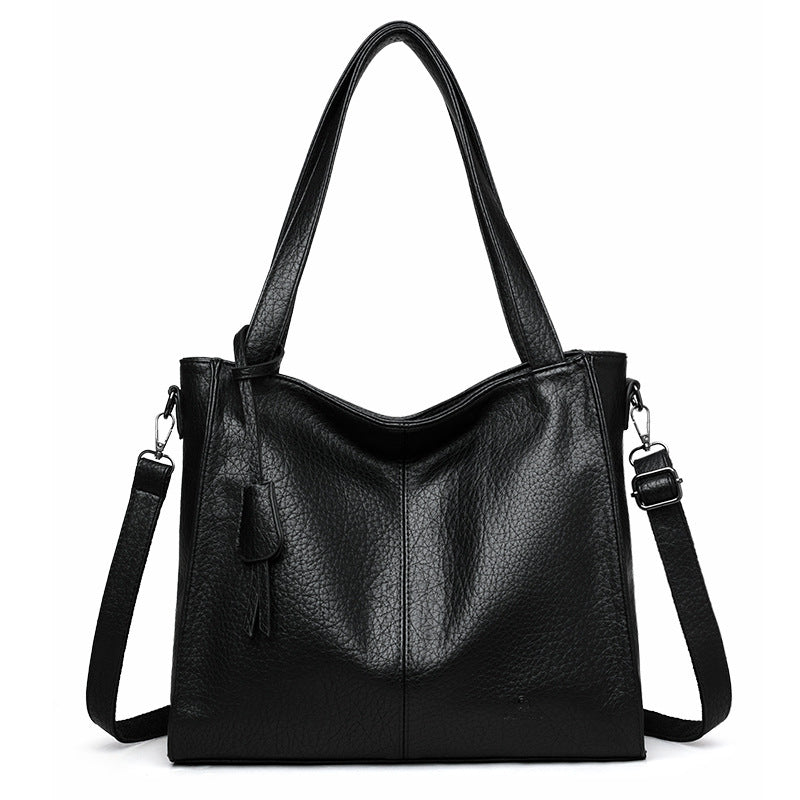 Bolsa tote de piel suave