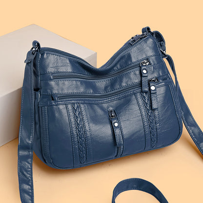 ModaEstila™ | Bolso bandolera de piel vintage
