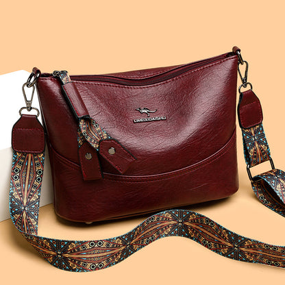 Bolso bandolera vintage multicapa