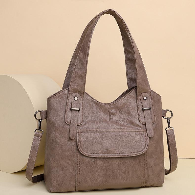 Bolso bandolera moderno de piel suave para mujer