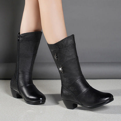 Botas de tacón de cuña