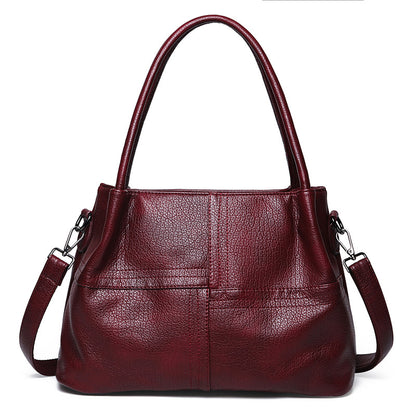 Bolso de hombro 100% de piel suave y versátil