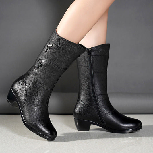 Botas de tacón de cuña