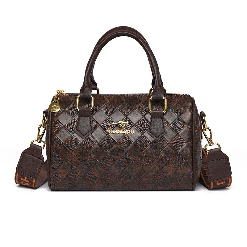 Bolso de cuero acolchado