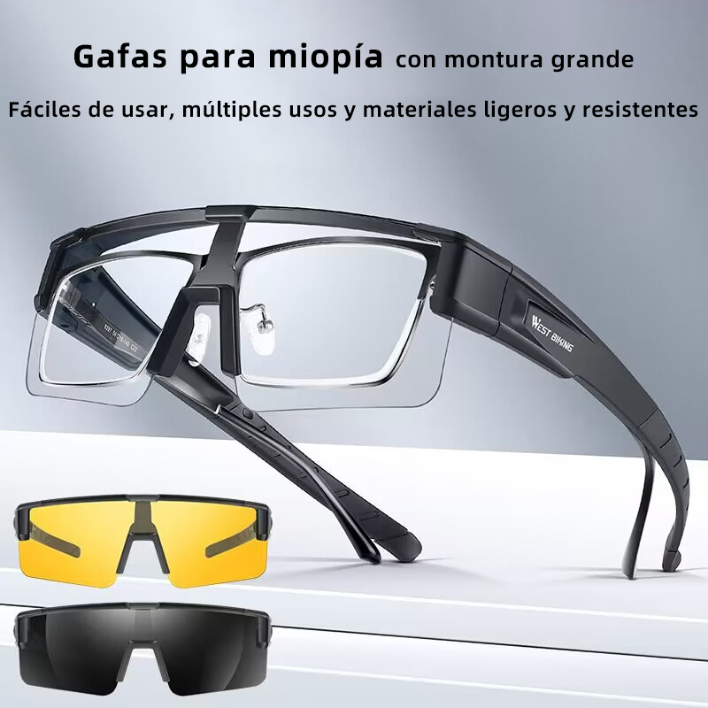 GAFAS DE MIOPÍA CON MONTURA GRANDE