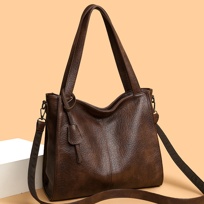 Bolsa tote de piel suave