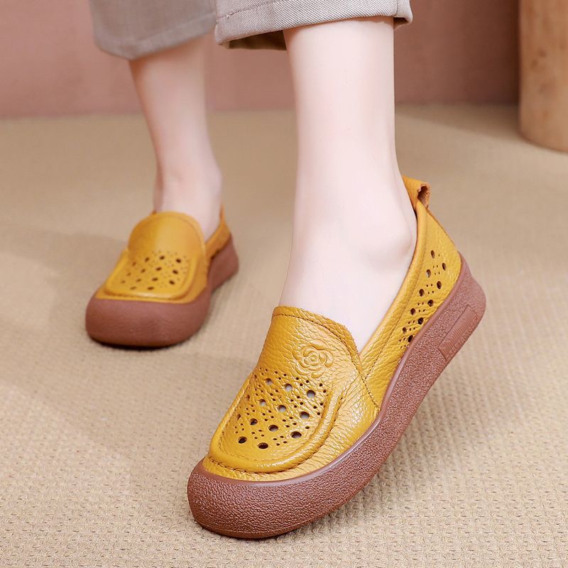 Zapatos Ortopédicos para Mujer de Piel Genuina con Suela Suave
