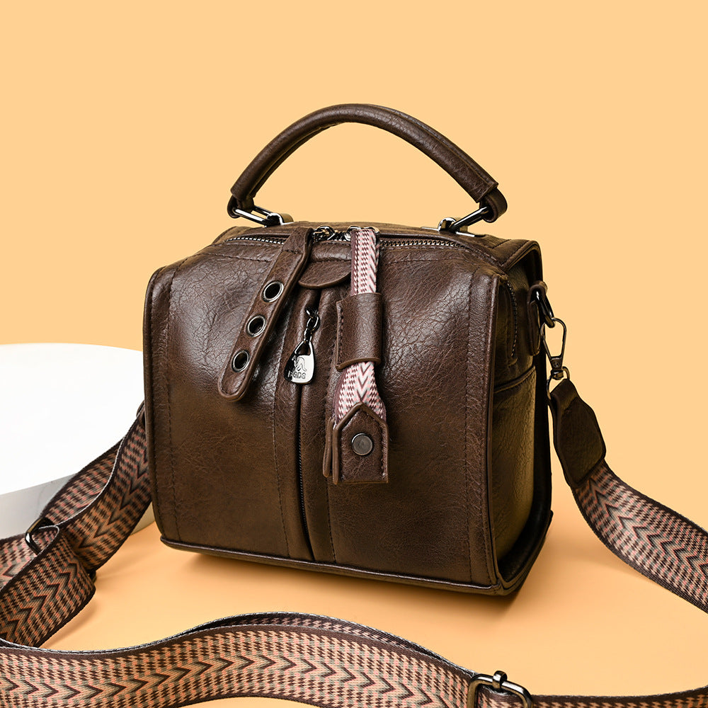 Bolso de hombro bandolera 100% de piel suave