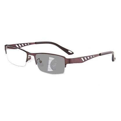 Gafas Multifocales Fotocromáticas Semi-Sin Montura