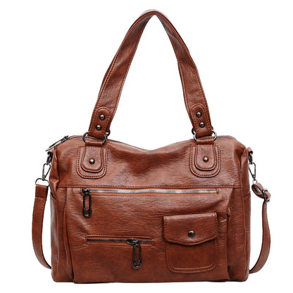Bolso Vintage para Mujer con Múltiples Bolsillos