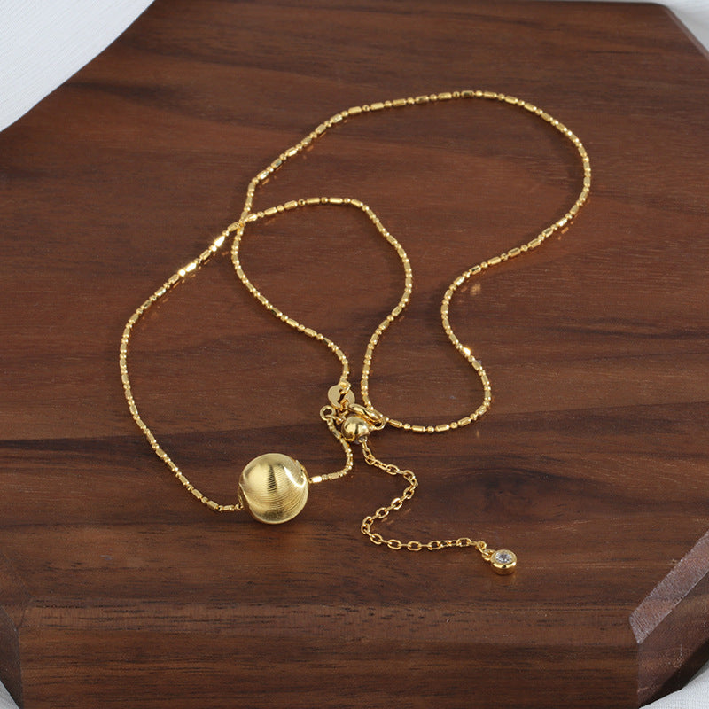 Collar de una sola cuenta de ojo de gato