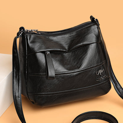 Bolso bandolera vintage de piel suave