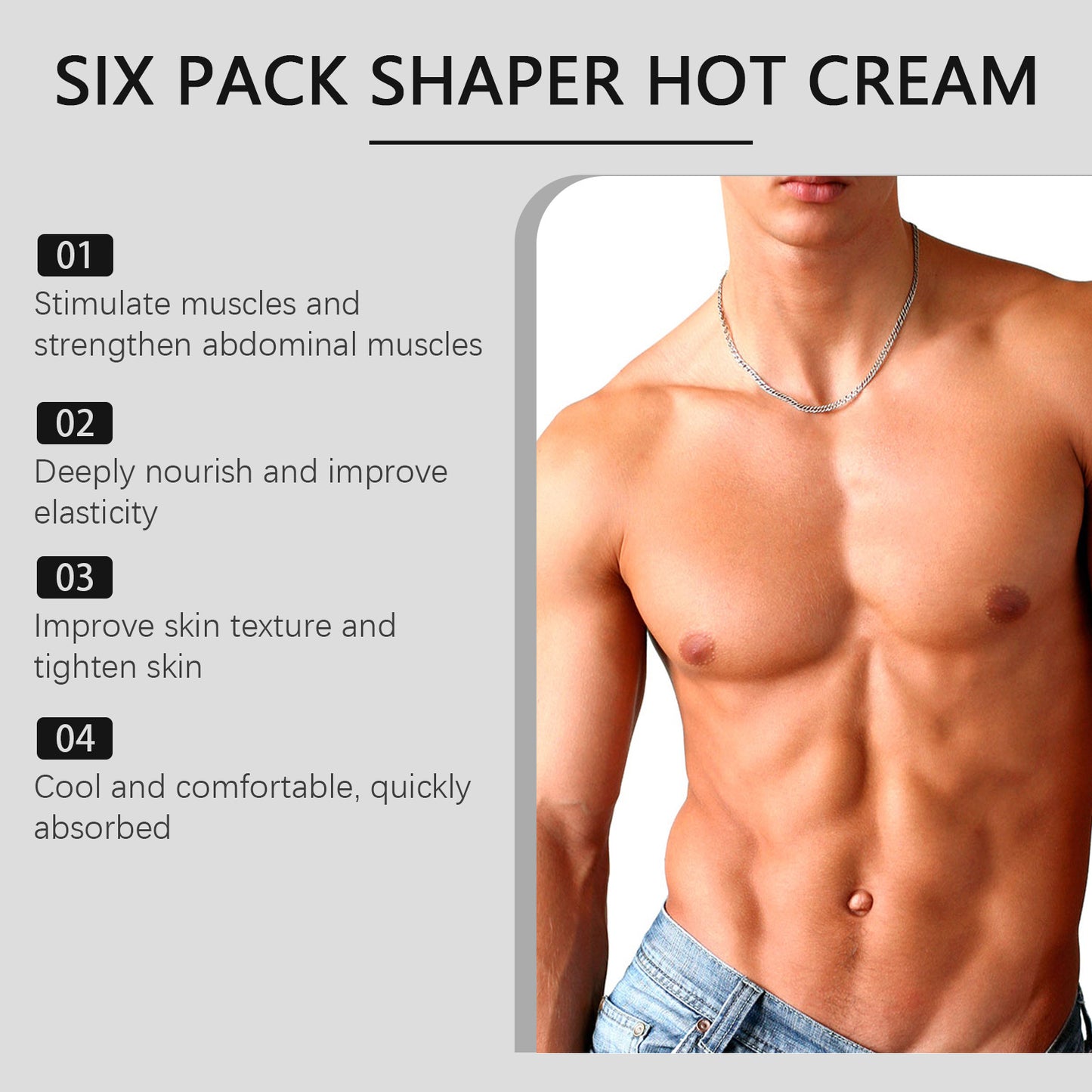 🔥Crema de masaje para tonificar los músculos masculinos