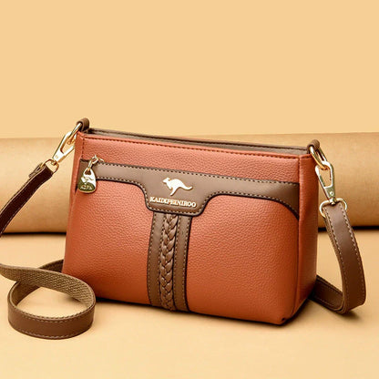 Bolso con bloques de color canguro 2025