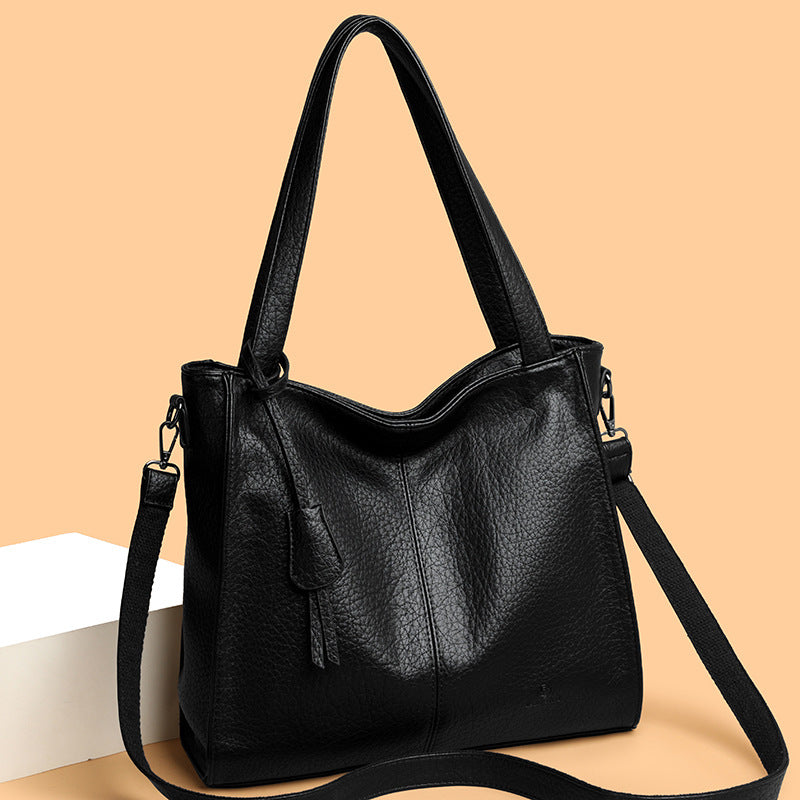 Bolsa tote de piel suave