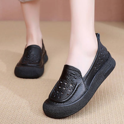 Zapatos Ortopédicos para Mujer de Piel Genuina con Suela Suave