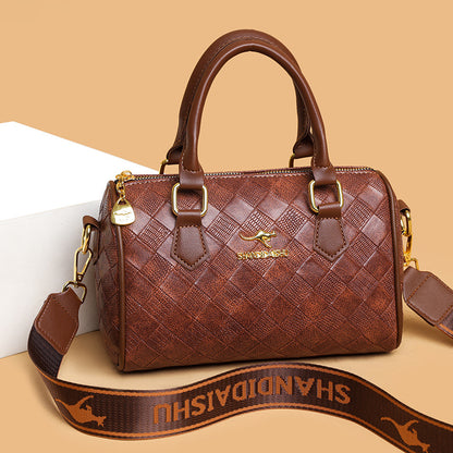 Bolso de cuero acolchado