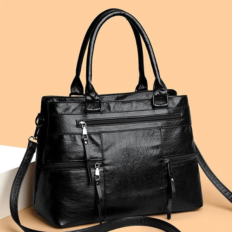 Bolsa para Mujer con Cierres y Amplio Espacio
