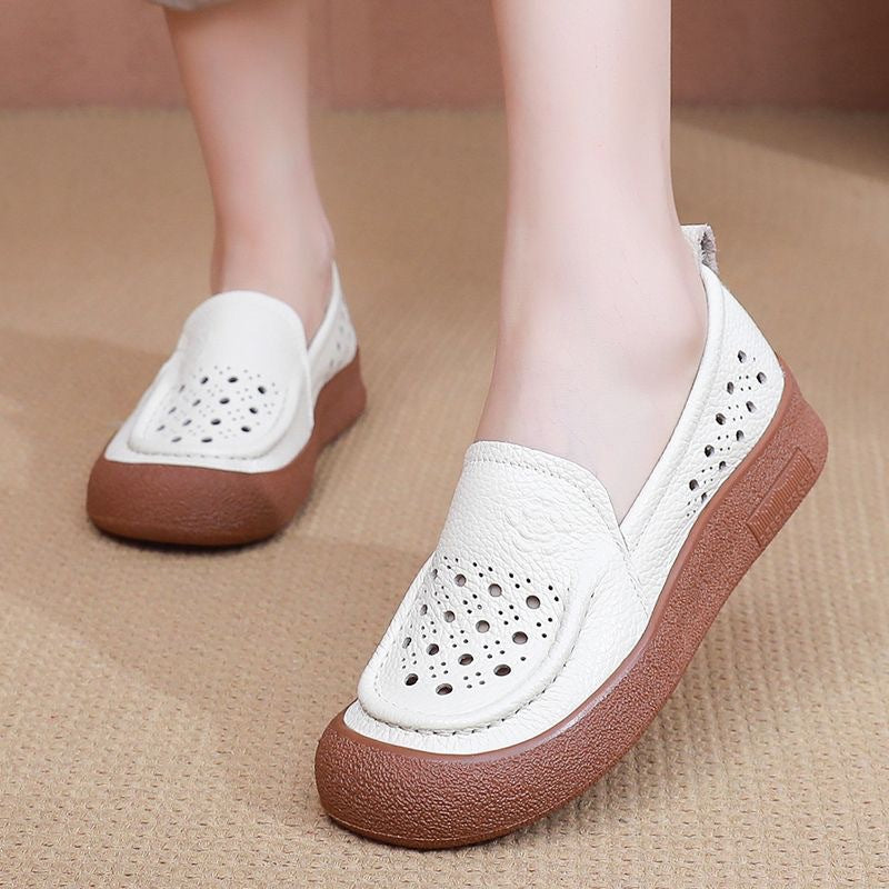 Zapatos Ortopédicos para Mujer de Piel Genuina con Suela Suave